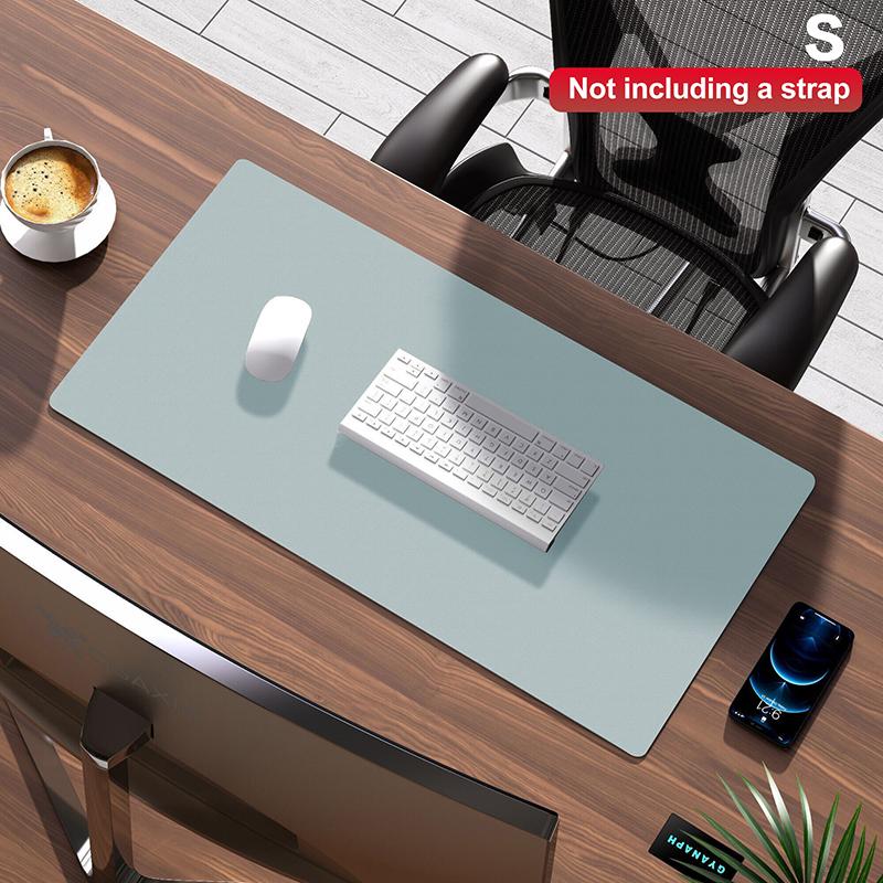 

Складаний килимок для манікюрного столу зі штучної шкіри, килимок для студійного столу, подушка-підставка для рук, водонепроникна підкладка для рук, захист від подряпин і бруду, легко чиститься S синій