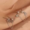 Double Ear Holes Women Star Ear studs Female Ear studs Korean Style Earrings Ear Chain Earrings