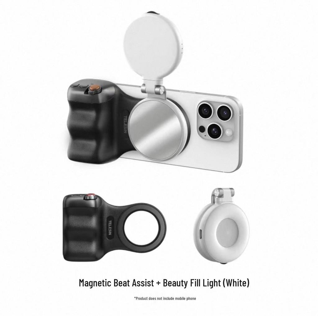 Telesin Fun Shoot MFI Certified Magnetic Remote Photography Handle with Auxiliary Zoom
