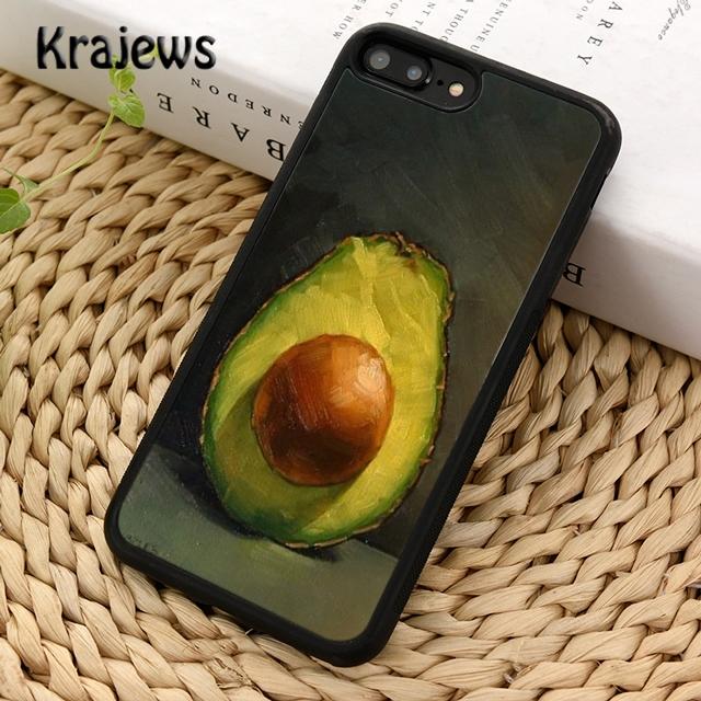 Krajews avocado Pattern Soft Phone Case Cover For iPhone 16 15 SE2020 14 6 7 8 plus 11 12 13 pro max coque Shell Fundas