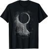 Acoustic Guitar Player Six String Classic Rock  Roll TShirt Vintage Music Gifts Unisex Summer Tops Custom Cotton Graphic Shirt