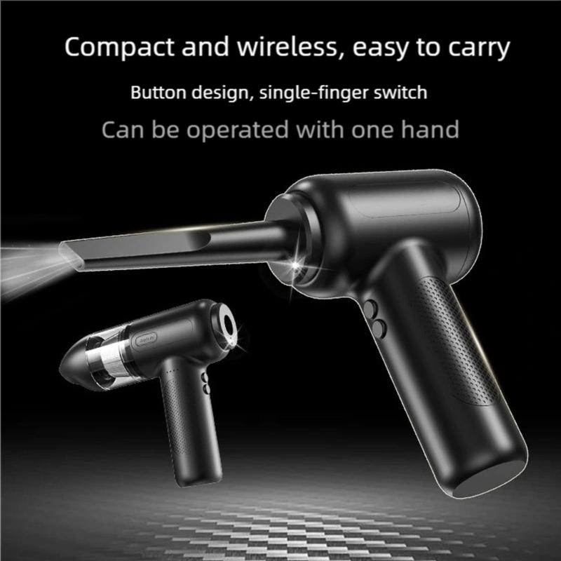 Cordless Air Blower Air Duster with 51000RPM Motor Rechargeable Battery For Electronics Car Home Use  ABS Construction