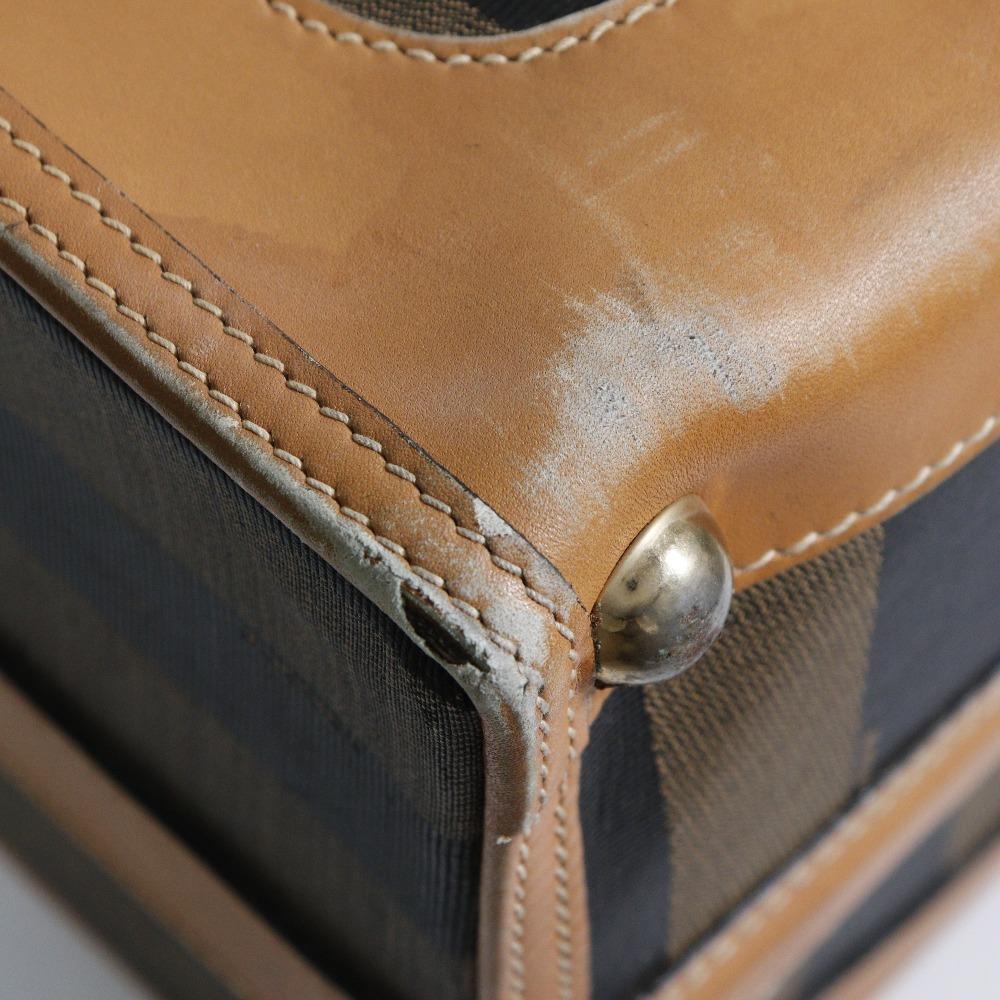 Fendi Pekan Carry Bag PVC/leather Unisex Used