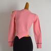 Fall and Winter New round Neck Pullover Irregular Sweater Knitwear Women's Clothing Fall and Winter Elegant Shoulder-Baring Long Sleeves Tops