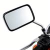 Motorcycle Rearview Mirror 10mm with 360 Rotation Aluminum Frame Antislip Surfaces for Street Bikes