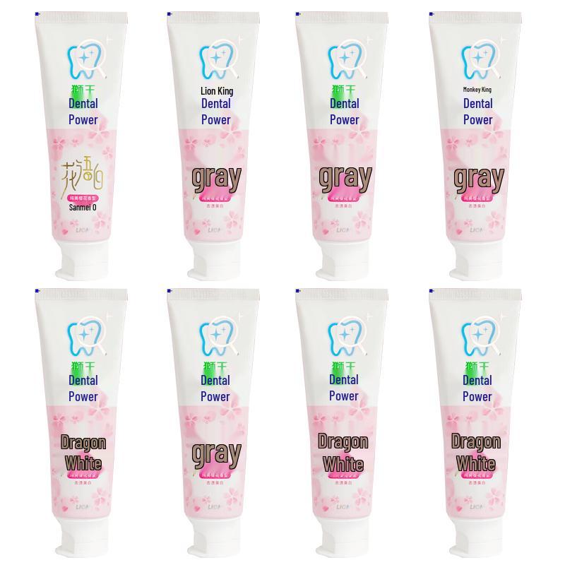 Lion Shiligia Floral White Cherry Blossom Toothpaste (8-Pack)