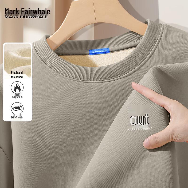 

Mark Fairwhale Men s Fleece-Lined Round Neck Sweatshirt 2XL