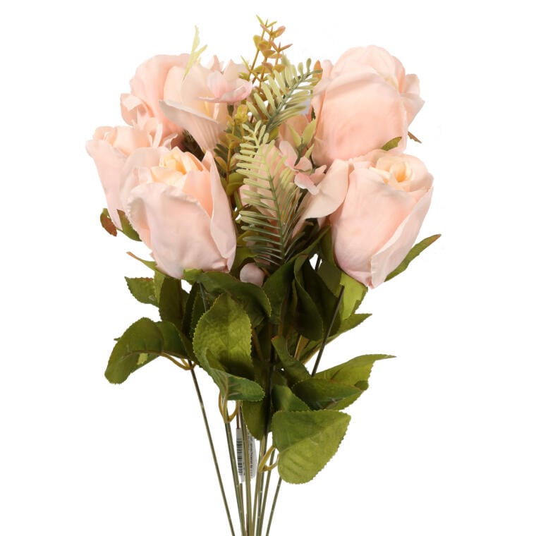 Bouquet of 11 Powder-Cream Roses, Height 54 cm