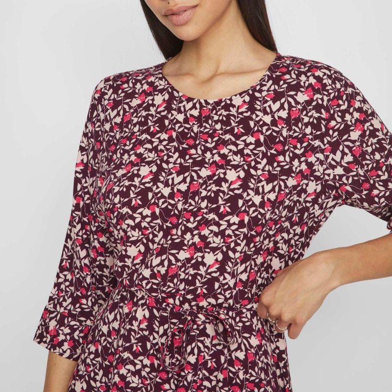 Women's Short 3/4 Sleeve Floral Print Dress VILA