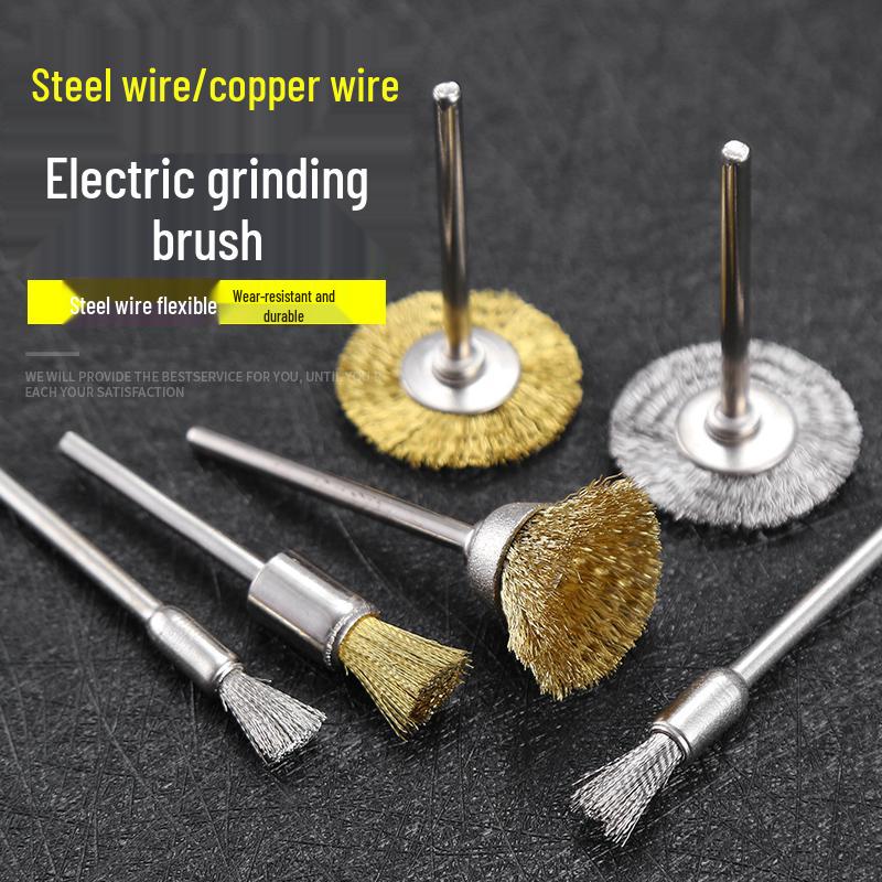 Electric Grinder Steel Wire Brush Polishing Head for Rust Removal and Walnut Polishing