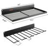 Wrought Iron Wall-Mounted Drill & Screwdriver Rack with Charging Shelf