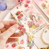 3sheets PET Flowers Stickers Decor Junk Journal DIY Scrapbooking Supplies Collage Decoration Stickers