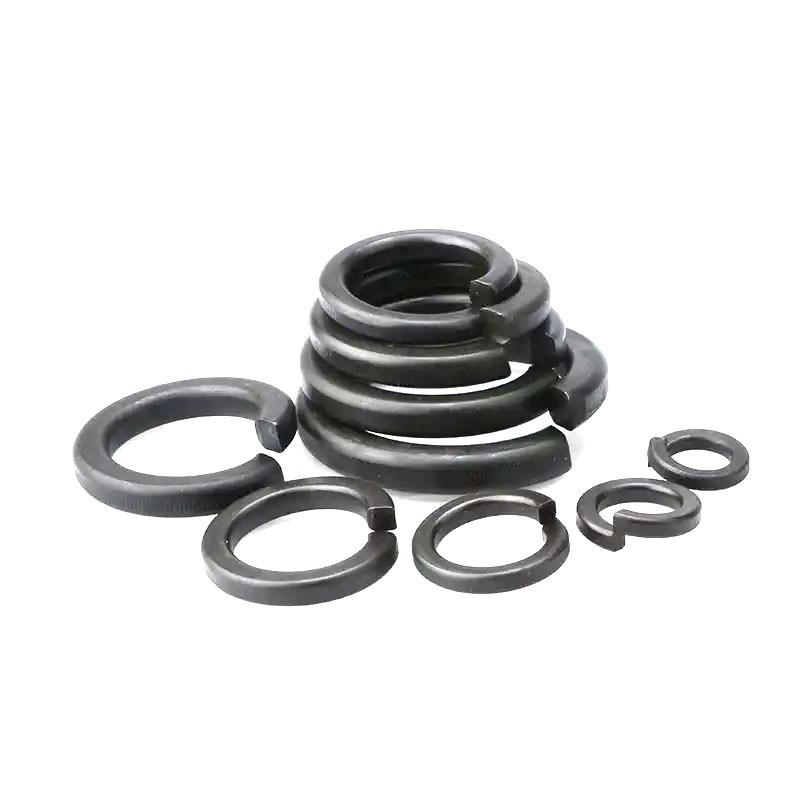Blackened Spring Washer - Elastic Open Washer in Grades 8.8, Sizes M4 to M16