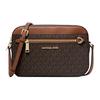Mk Jet Set Monogram Logo Chain PVC Leather Camera Bag Women Shoulder Bag Caramel Acorn 35S1GTTC9B-BROWN