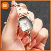Elegante quadratische Damen-Quarz-Armbanduhr Damenmode Diamant-Armband-Armbanduhr Reloj Mujer Mädchen-Uhr Geschenk