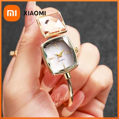 Elegancki Kwadratowy Damski Zegarek Kwarcowy Damska Moda Diamentowy Bransoleta Pasek Zegarek Reloj Mujer Zegarek dla Dziewczynki Prezent