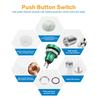 1A 24V 8mm   Waterproof Car Momentary Push Button Power   Zinc Alu um Alloy