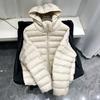 Women Winter Lightweight Down Coat Short Hooded Warm Puffer Jacket Thickened Quilted Outerwear