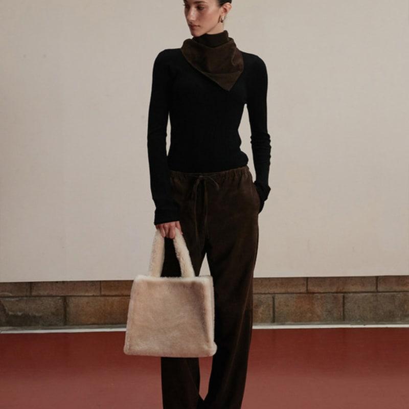 VERDEMAR Italian Suede Bandana_Deep Brown