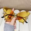 Protective Glasses New Y2K Style Women Fashion Sunglasses Oversize Butterfly Shape Diamond Edge Design Sun Glasses Party Glasses