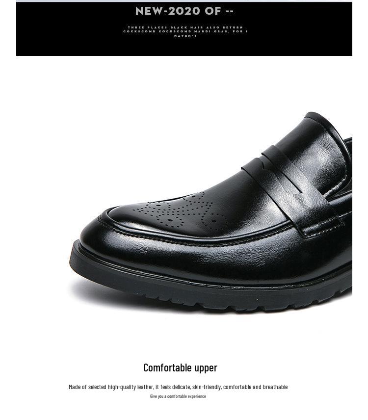 Men's Cross-Border Four Seasons Casual & Formal Leather Lace-up Shoes - British Business or Wedding Groom Style