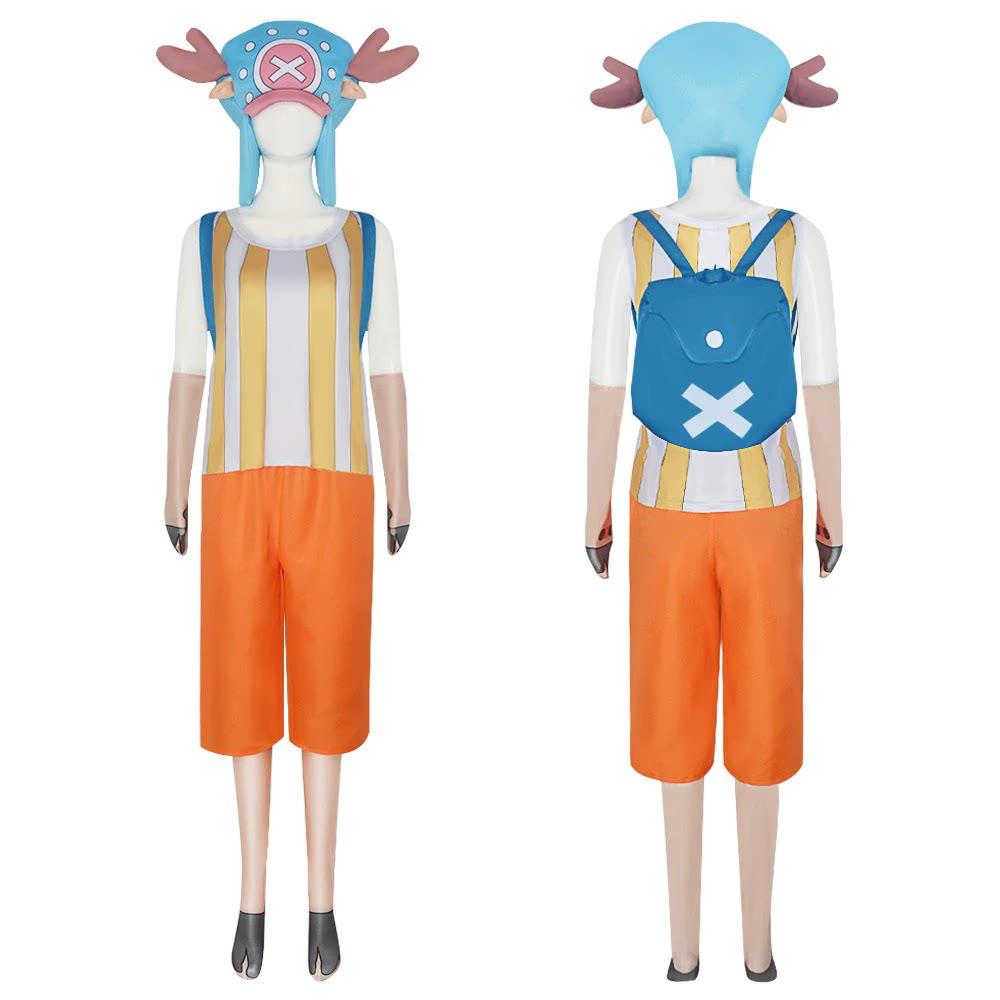 Dětský jednodílný cosplay kostým, Luffy / Chopper / Zoro Halloweenská sada oblečení pro chlapce Anime Role-Play Párty Oblečení