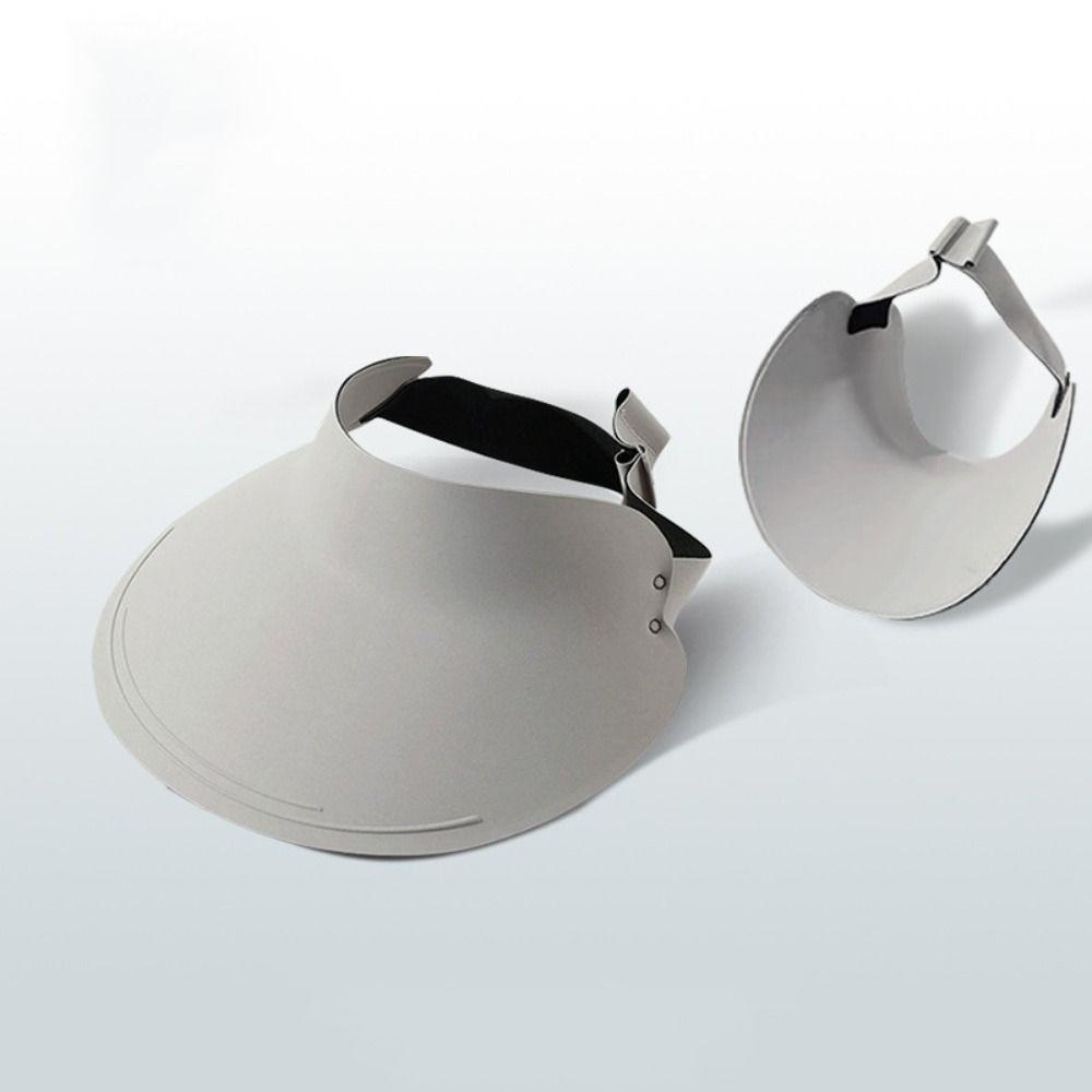 Large Brim Women Sun Hat Breathable Sunscreen Empty Top Cap Simple Seamless Visor Cap  Girl