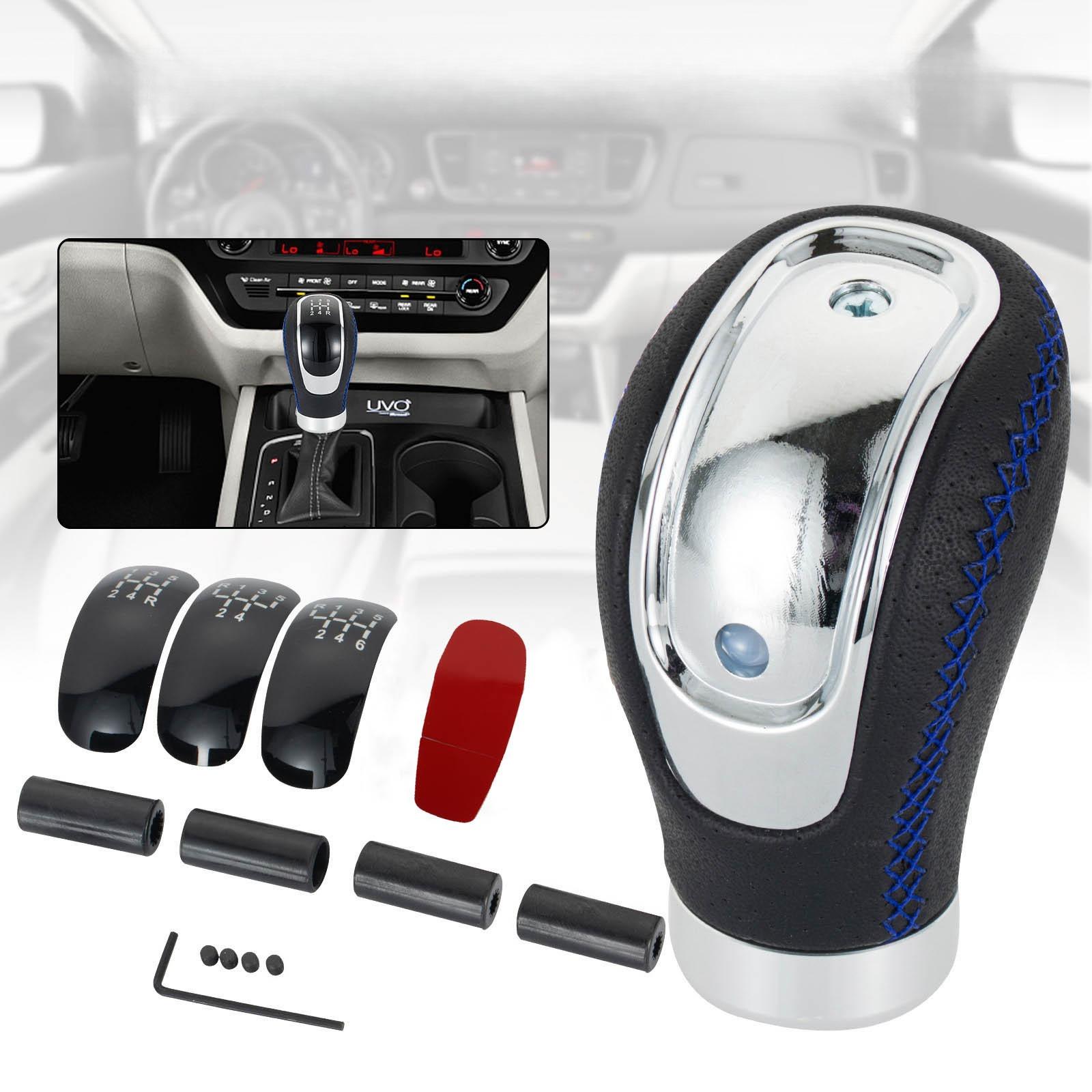 

PU Leather Gear Rod Wave Stick Head 3 Gear Face Handball Gear Head Car Gear Shift Knob Gear Head Car Use