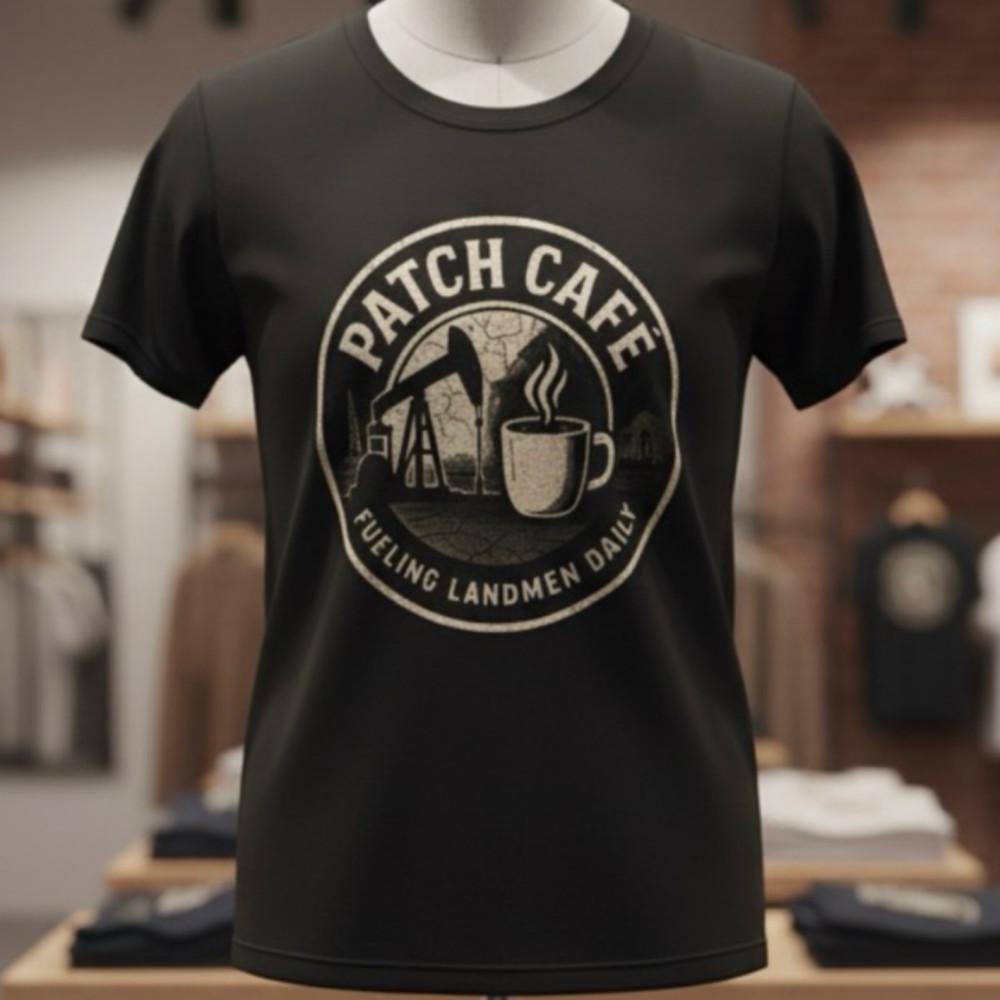 Patch Café T-Shirt Fueling Landmen Daily Oilfield Coffee Tee Landman Shirt Unisex T-Shirt XXXXL