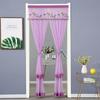 Punching Free Lace Embroidered Door Curtain Double Layer Door Drapes Entrance Curtain  Girl Room