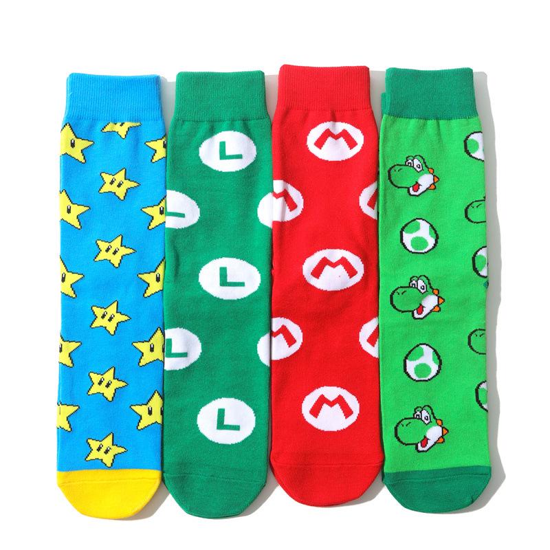 Men's & Women's Trendy Mid-Calf Cotton Anime Star Socks