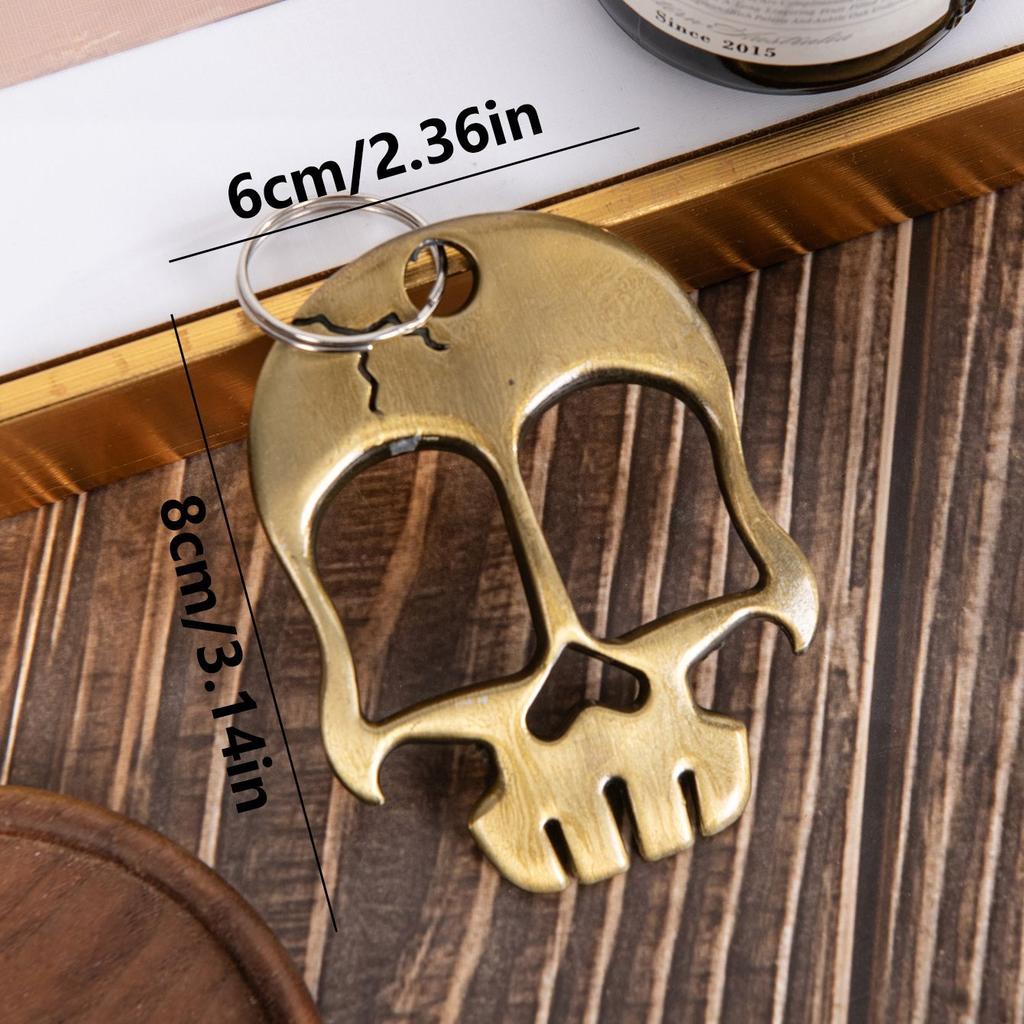 Creatieve Retro Schedel Flesopener met Grappige Gezichten Bierflesopener Bar Accessoires Halloween Decoraties Vakantiecadeaus