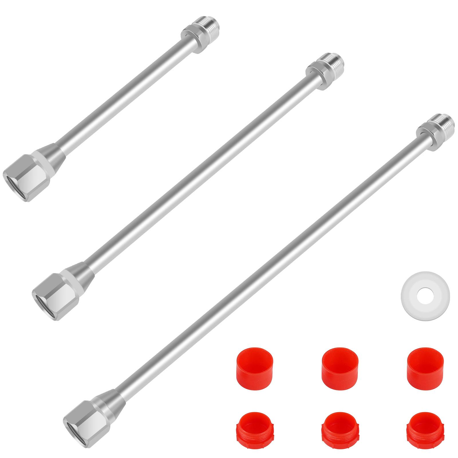 

3Pcs Paint Sprayer Extension Rod 20/30/38cm Aluminum Airless Paint Sprayer Tip Extension Wand Paint Sprayer Tool Extension Pole