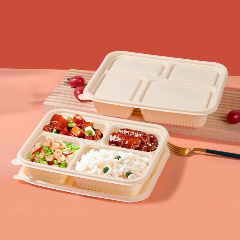 Abbaubare Maisstärke-Behälter mit Fächern für die Essenszubereitung