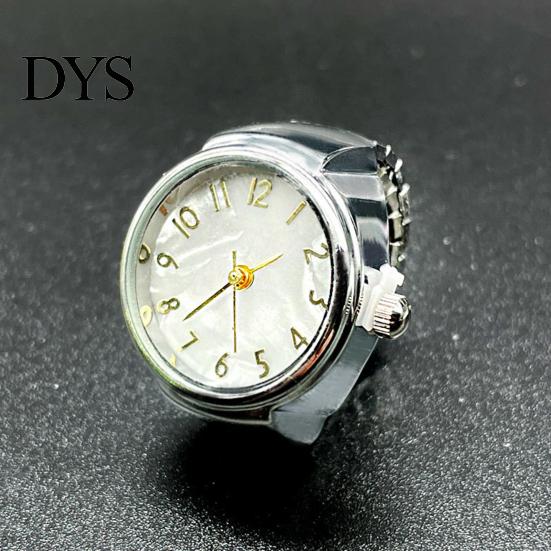 Trendy Finger Watch Ring Watches Men Women Elastic Clear Innovative Digital Round Dial Quartz for Valentine's Day Adjustable Number