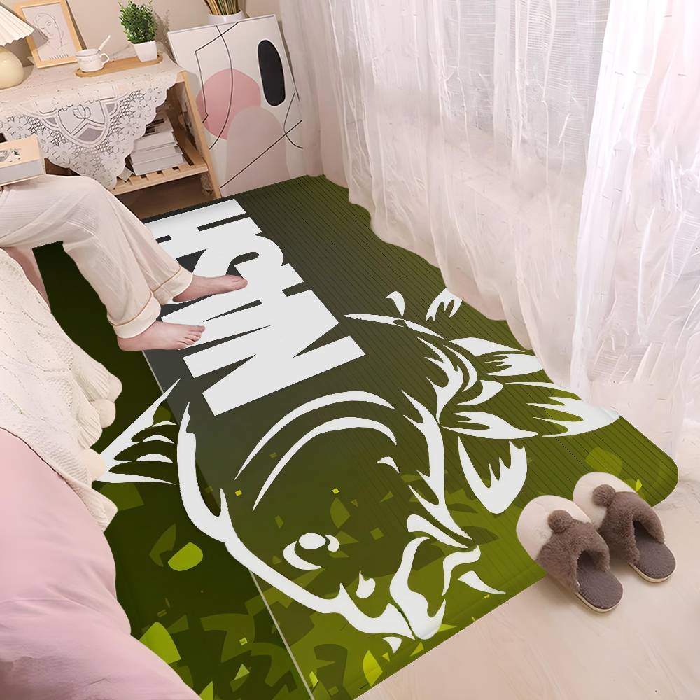 Nash Fishing Logo Floor Mat INS Style Soft Bedroom Floor House Laundry Room Mat Anti-skid Bedside Area Rugs