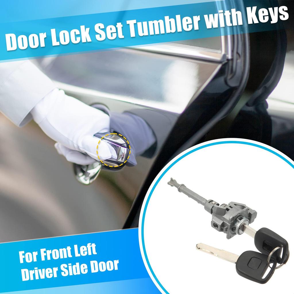 Edinstry Car Door Lock Kit with Lock Pins and Key 2 for Toyota Part Number Cylinders, Keys, 2012-2016, 72185-T0A-A01