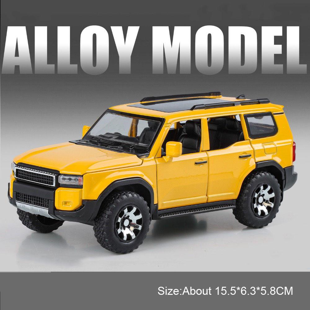 1:32 Scale Supra GT4 Prado Car Model Toy Doors Opened Sound Light Pull Back High Simulation Cars Models for Children's Toys