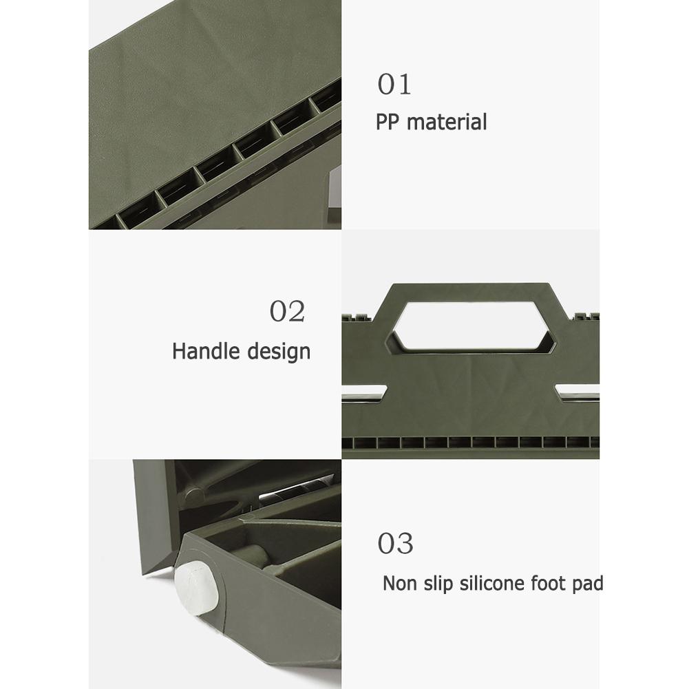 Foldable Triangle Stool Portable Mini Camping Stool High Load-Bearing Collapsible Fishing Stool for Home Kitchen Outdoors