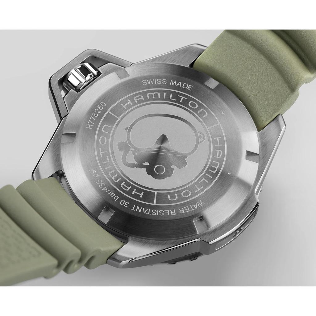 HAMILTON Watch Genuine Warranty Khaki Navy Open Water Auto Mechanical Automatic Winding H77825331 Gent Imported [Hamilton] [Regular Product]