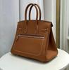 2026 Genuine Leather Women's Bag Top Layer Cowhide TOGO Knight Jacket Punk Chain Platinum Hand-held Diagonal Cross