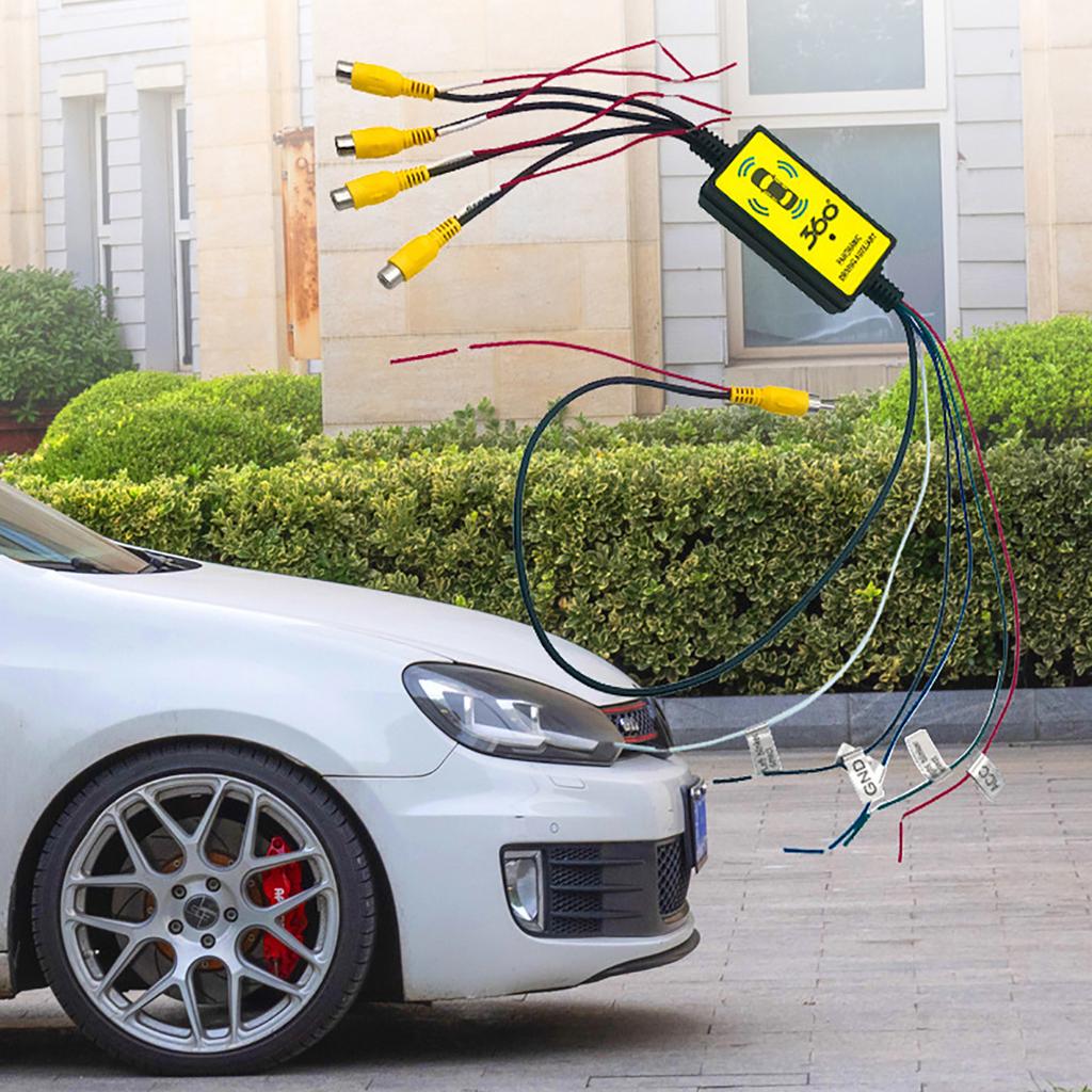 Universal Compatibility Waterproof Car Camera Converter Reversing Adapter With Advanced Night Visibility For New Drivers
