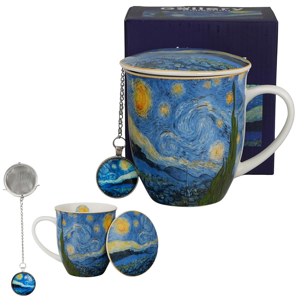 Kubek Z Zaparzaczem I Zawieszka Starry Night Van Gogh 400 Ml