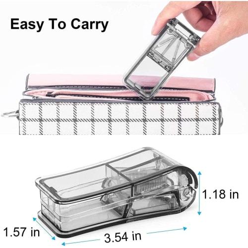 The Best Pill Splitter Ever! American-designed Pill Cutter for Small or Large Pills. Also Functions As a Pill Box. Not Suitable for Small Pills (gray)