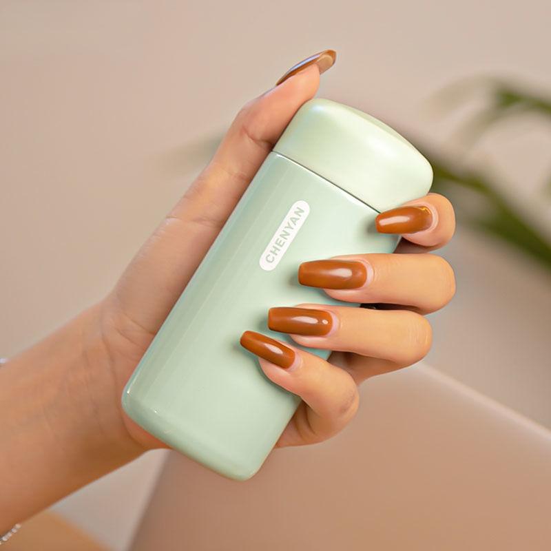 Intelligence Thermos Cup 300ml Vacuum Flasks Portable Stainless Steel Thermos Cup Water Bottle Travel Tea Mug Office Thermos Cup