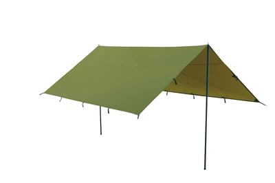 OUTDOOR MAN ŠTVORCOVÁ PLACHTA Olivová plachta Stan Rectatarp Otvorená plachta UV úprava UV ochrana Odolná voči tlaku vody Úložná taška súčasťou BBQ KOTT-009K