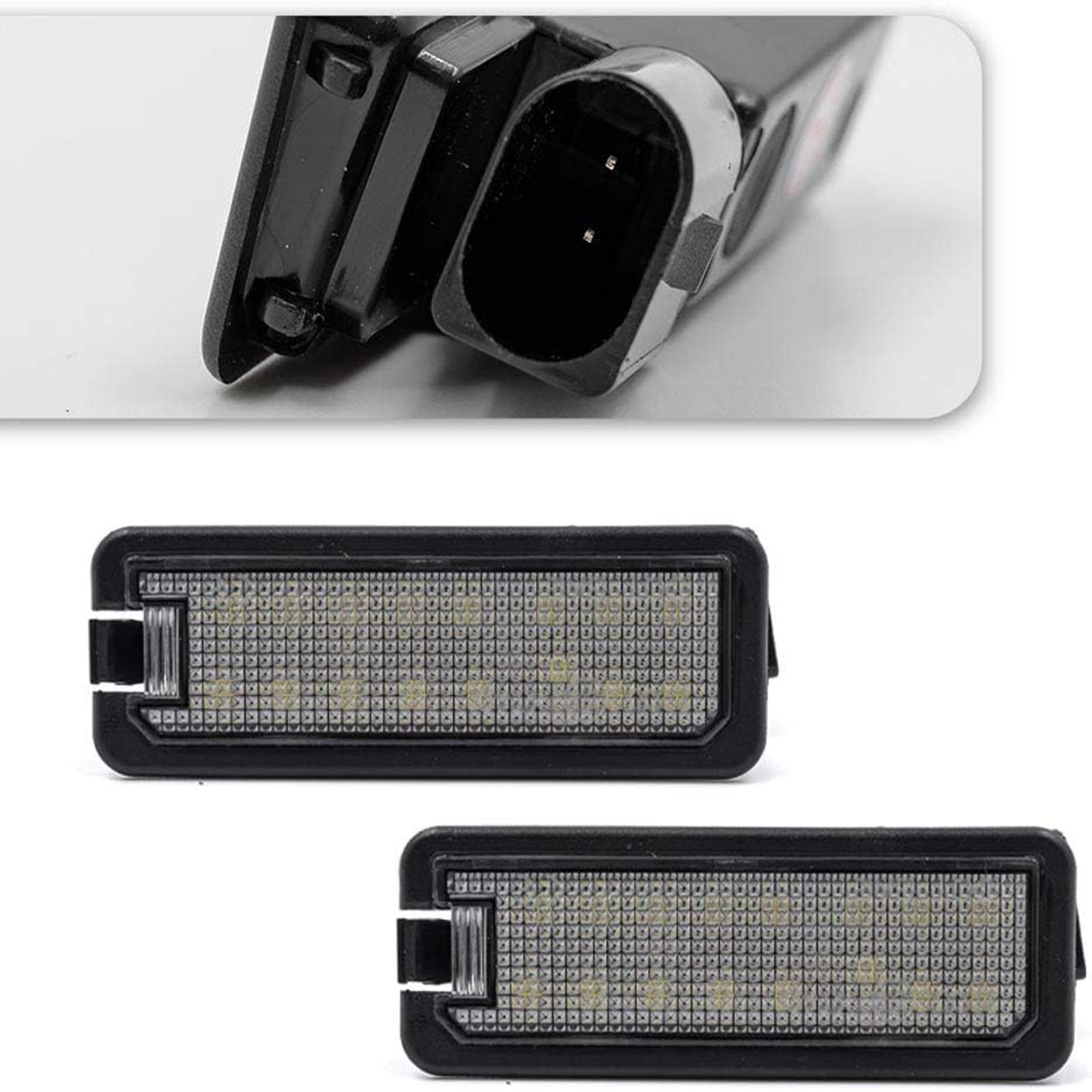 

2 шт., белый 18 светодиодный светильник для номерного знака автомобиля, задний фонарь в сборе для VW MK4 MK5 MK6 MK7 Eos Beetle Phaeton Polo Porsche Cayman Cayenne белый