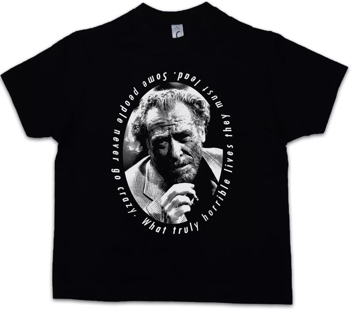 CHARLES BUKOWSKI PORTRAIT Kids Boys T-Shirt Quote Barfly Poetry Quote- 130