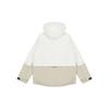 New Balance Logo Embroidered Colorblock Hooded Jacket Couple Style White Unisex 5AC14103-BEI