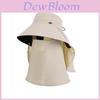 Outdoor Sun Protection Bucket Hat With Removable Face Shield For Summer Casual Wear
